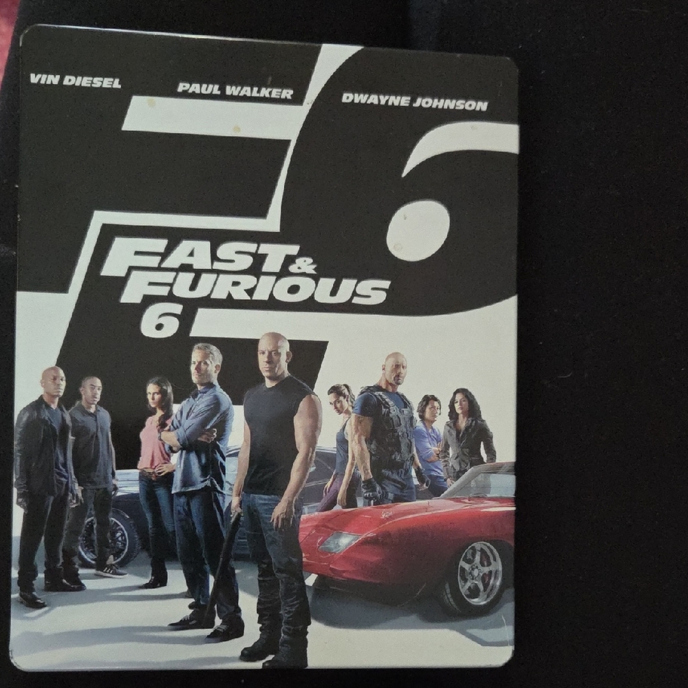🩵2 For $15🩵Fast & Furious 6 Steelbook DVD & Blu Ray- Black, White, Red